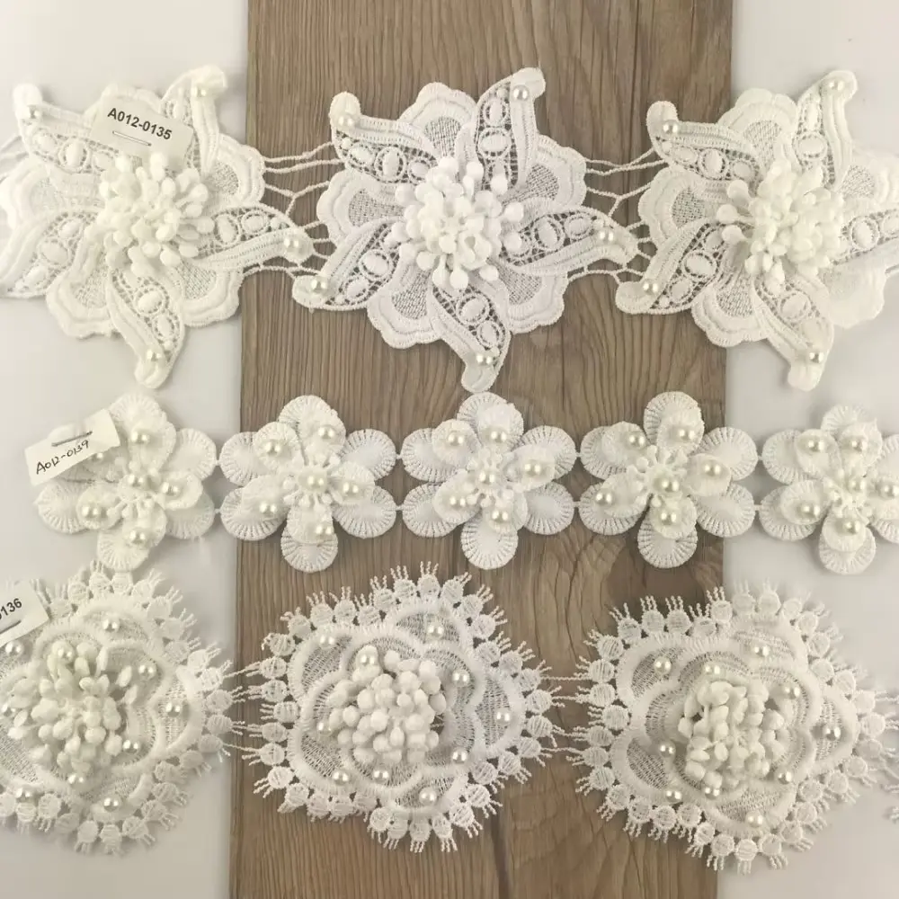 Customized White Milk Silk Embroidery Lace Vintage Chemical Lace For Wedding Dresses Shoes And Other Clothing Accessories Customized White Milk Silk Embroidery Lace Vintage Chemical Lace For Wedding Dresses Shoes And Other Clothing Accessories